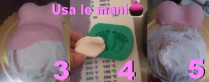 Torta pancione in pasta di zucchero - baby shower cake