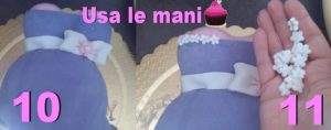 Torta pancione in pasta di zucchero - baby shower cake