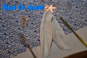 segnaposto tema mare