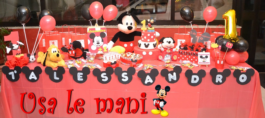 Decori party fai da te Topolino / Mickey mouse party DIY - Usa le mani