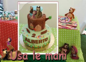 masha e bear cake