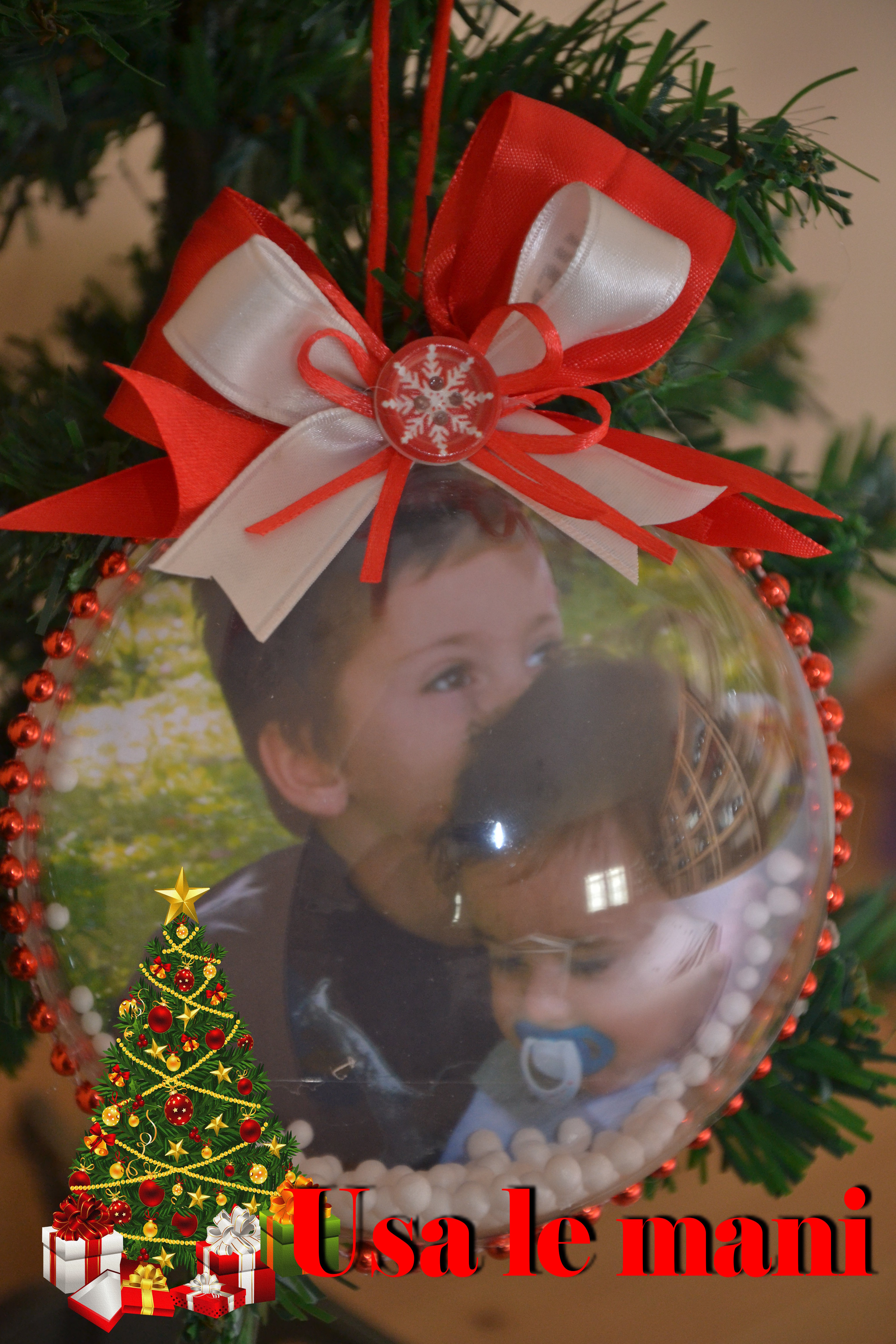 Palline Di Natale Con Foto Tutorial.Natale Fai Da Te Sfere Di Plexiglass Con Foto Usa Le Mani