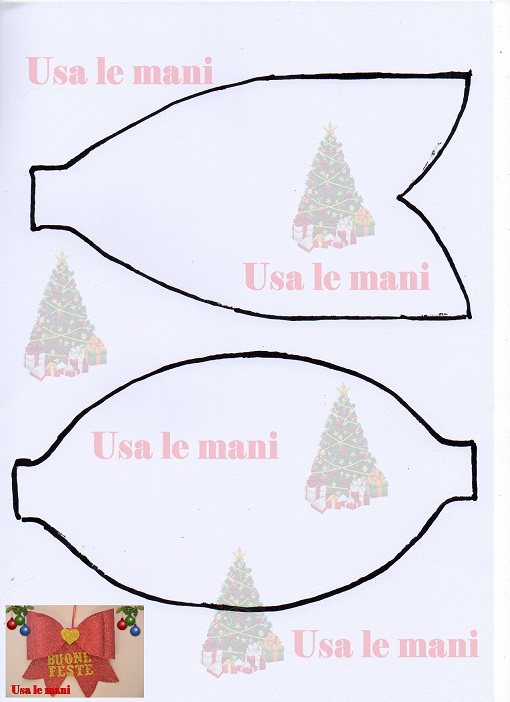 Fiocco Di Natale In Gomma Crepla Christmas Diy Usa Le Mani