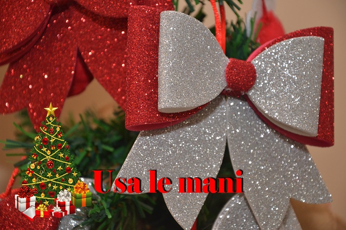 Fiocco Di Natale In Gomma Crepla Christmas Diy Usa Le Mani