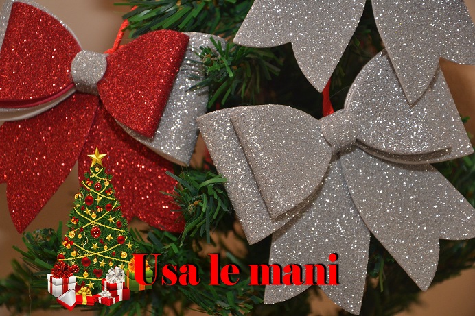 Fiocco Di Natale In Gomma Crepla Christmas Diy Usa Le Mani