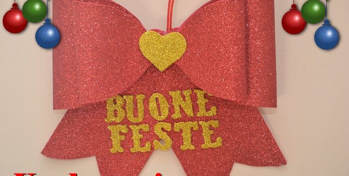 Fiocco Di Natale In Gomma Crepla Christmas Diy Usa Le Mani