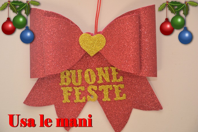 Fiocco Di Natale In Gomma Crepla Christmas Diy Usa Le Mani