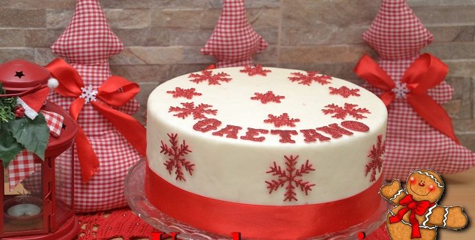 christmas birthday cake