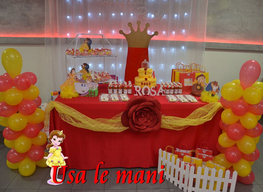 Party La Bella e la Bestia. Beauty and the beast Party - Usa le mani