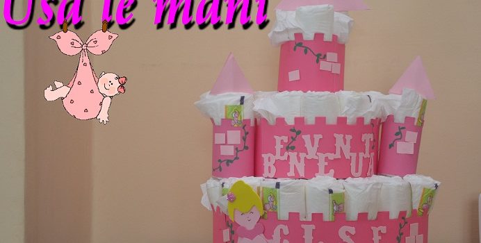 Castle Diaper Cake