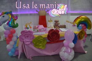 sweet table unicorn party