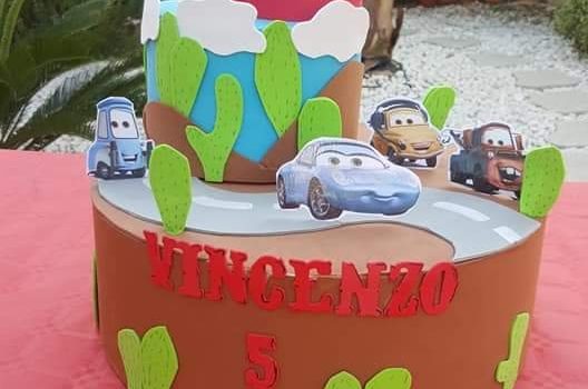 Torta Scenografica topolino in fommy con nome personalizzabile tort