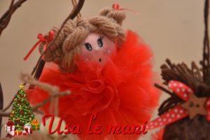 palline di Natale in tulle