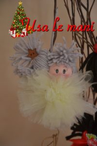 bambola di Natale in tulle