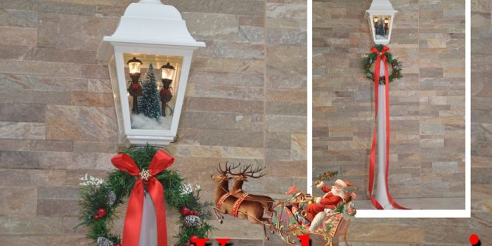 DIY Christmas street lamp