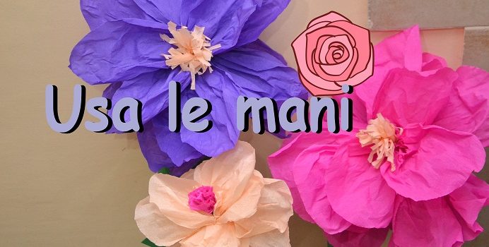 Tutorial fiori giganti di carta / Giant paper flowers - Usa le mani