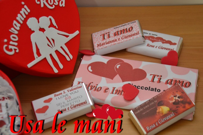 San Valentino fai da te: scatola e cioccolato personalizzato - Usa le mani