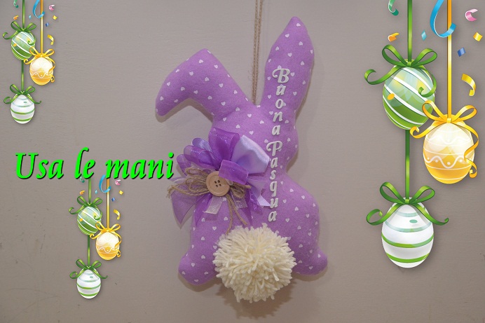 DIY Tutorial coniglietti pasquali fai da te - Easter bunnies in felt 
