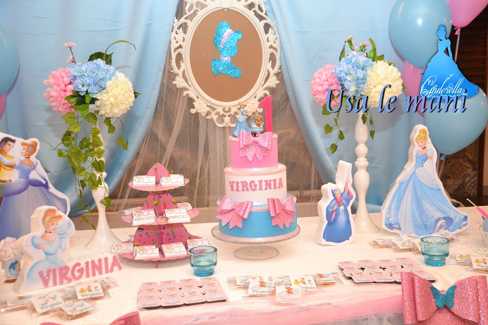 primo compleanno tema cenerentola