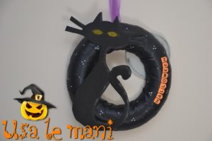 Fuori porta di halloween fai da te