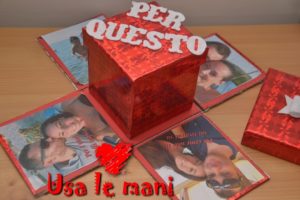 Scatola Explosion Box sorpresa dolci per San Valentino idee regalo