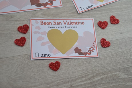 Gratta e Vinci fai da te per San valentino - Usa le mani